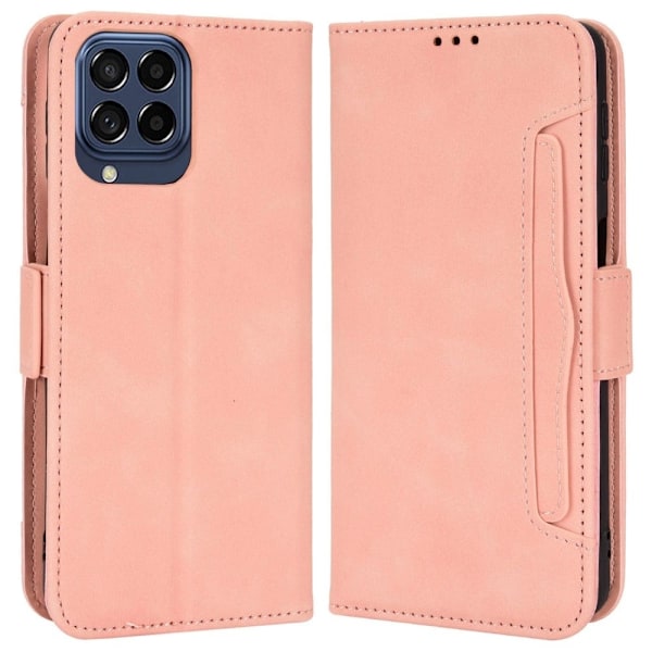 Modernt Samsung Galaxy M33 5G fodral med plånbok - Rosa Rosa