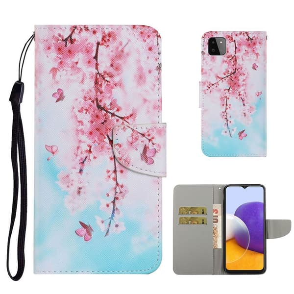 Wonderland Samsung Galaxy A22 5G Flippetui - Blomst Multicolor