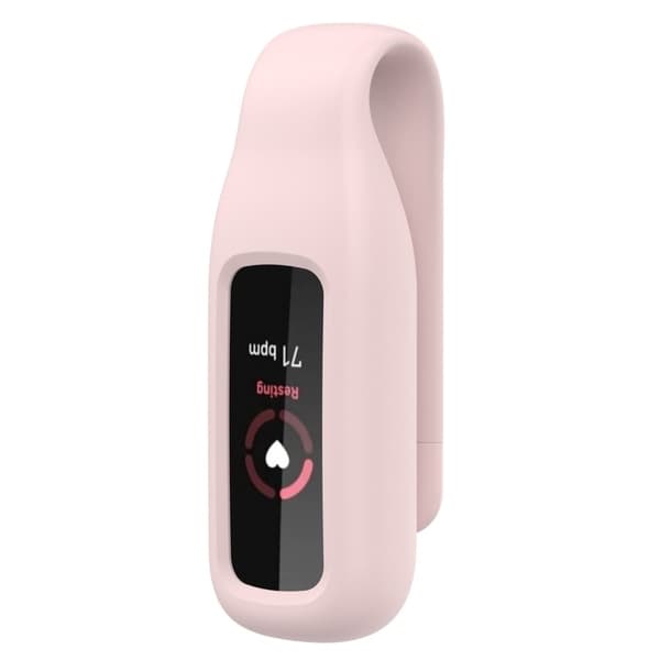 Fitbit Luxe silikondeksel med klipsholder - Rosa Pink