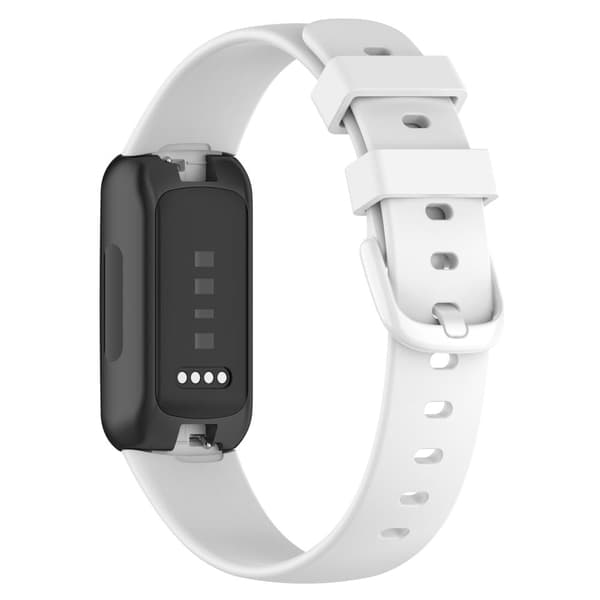 Fitbit Inspire 3 silikoniranneke urheilukellon hihna, koko: L - Valkoinen White