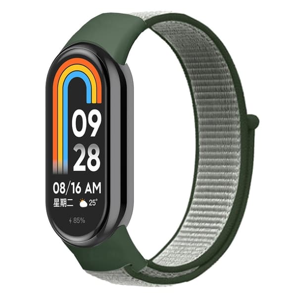 Xiaomi Smart Band 8 cool nylonrem - Mørk Oliven Green