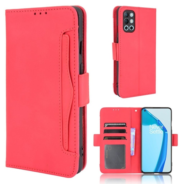 Modern-styled Læder Pung Etui til Oneplus 9r - Rød Red