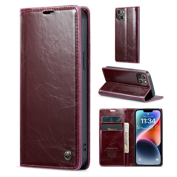 CaseMe iPhone 14 Plus smooth etui - Rød Red