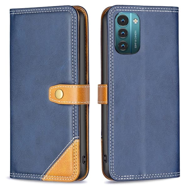 BINFEN tofarget læretui for Nokia G11 / Nokia G21 - Blå Blue