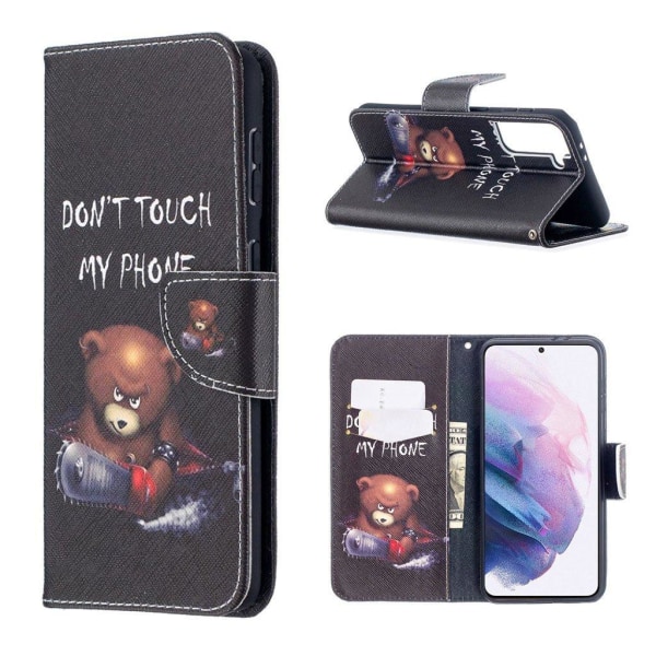 Wonderland Samsung Galaxy S21 Plus flip etui - bjørn Black