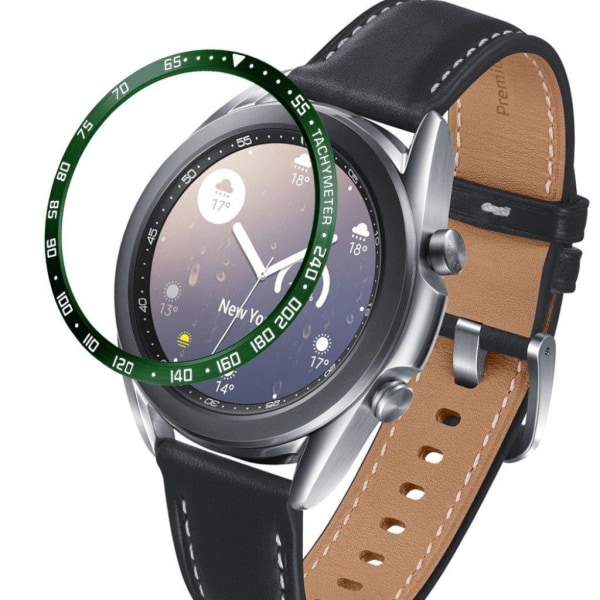 Samsung Galaxy Watch 3 (41mm) ruostumattomasta teräksestä valmistettu kehys - Vihreä / Vihreä Green