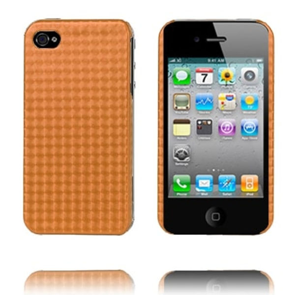 Chess Colors (Sort) iPhone 4/4S-cover Orange
