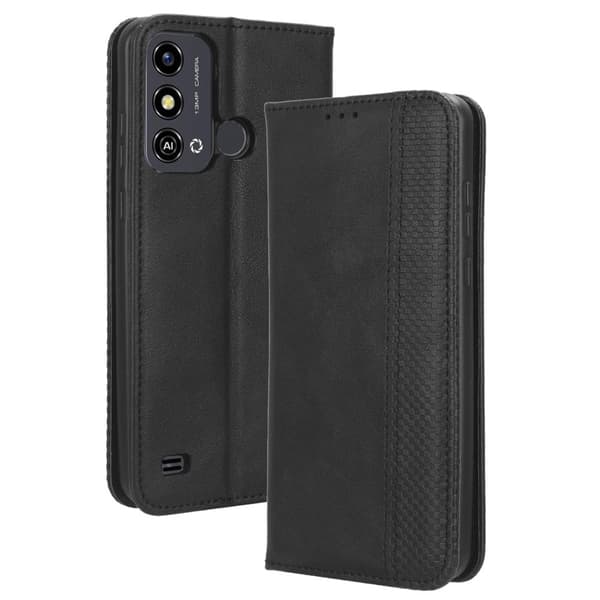 Bofink Vintage ZTE Blade A53 Læder Etui - Sort Black