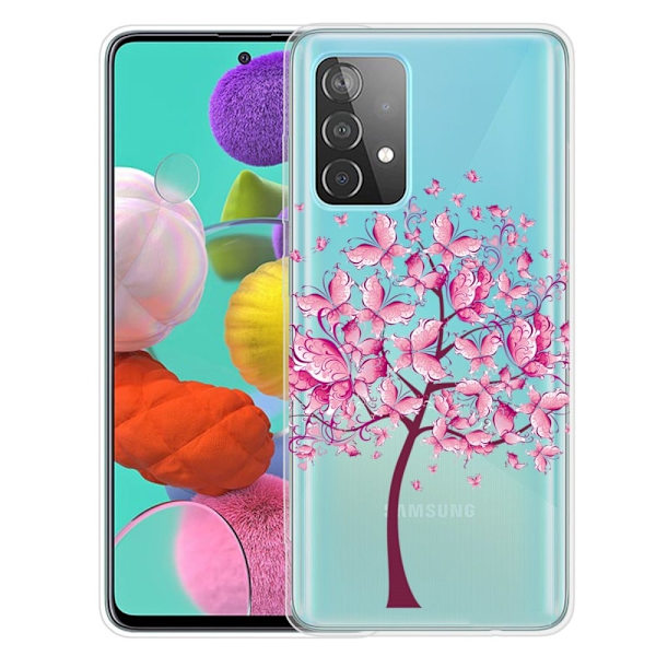 Deco Samsung Galaxy A73 Etui - Lyserøde Blomster Pink
