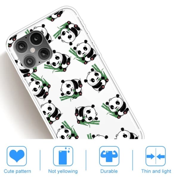Deco iPhone 12 Pro Max Etui - Søt Panda White