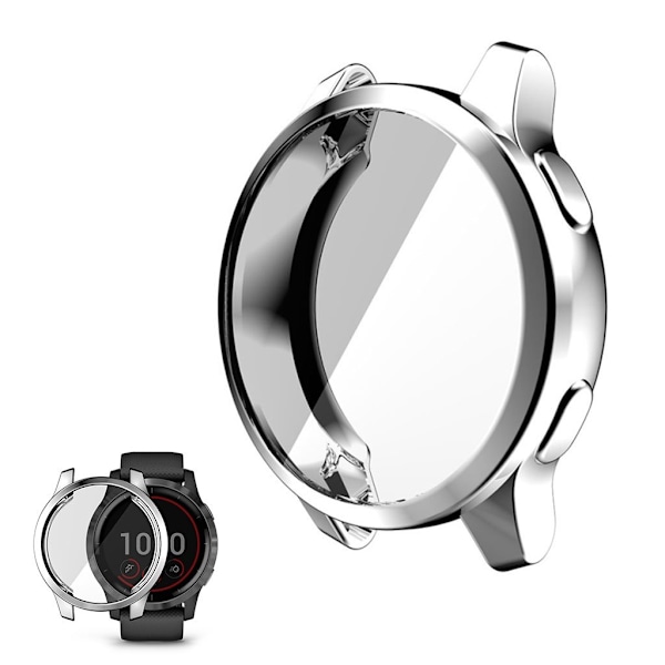 HAPT PRINCE Garmin Venu 2 / Vivoactive 4 TPU-suojus - Hopea Silver grey