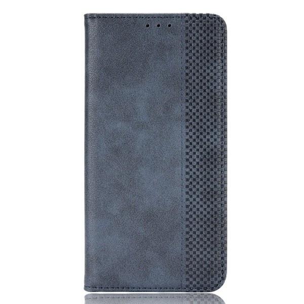 Bofink Vintage läder Oppo A17 fodral - Blå Blå