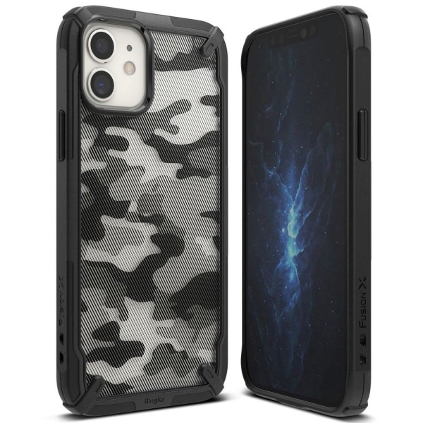 Ringke FUSION X DESIGN - iPhone 12 mini - Camo Musta Black