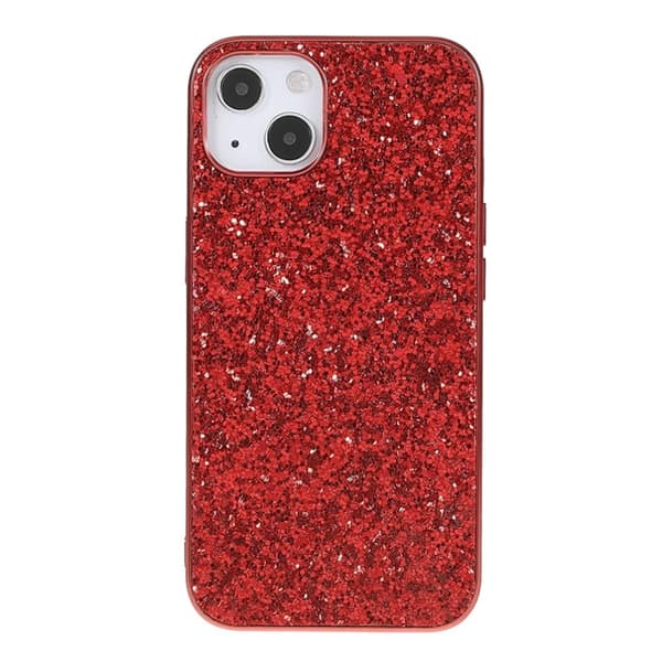 Glitter iPhone 15 kotelot - Punainen Red