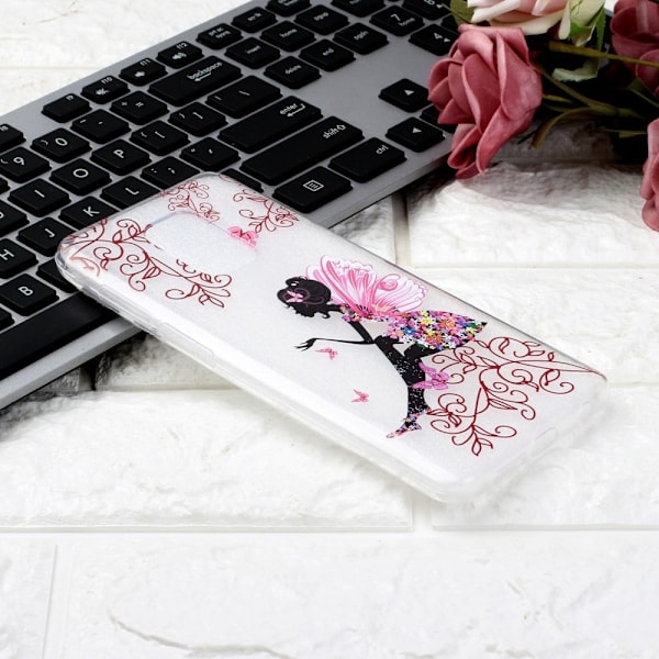 Butterfly läder Xiaomi Redmi Note 9 Pro Max / Xiaomi Redmi Note 9 Pro / Xiaomi Redmi Note 9S fodral - Rosa Rosa