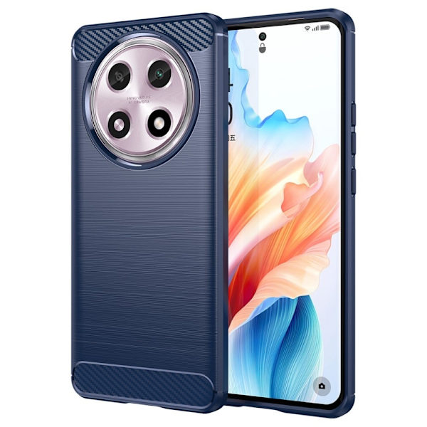 Carbon Flex Etui Oppo A2 Pro - Blå Blue