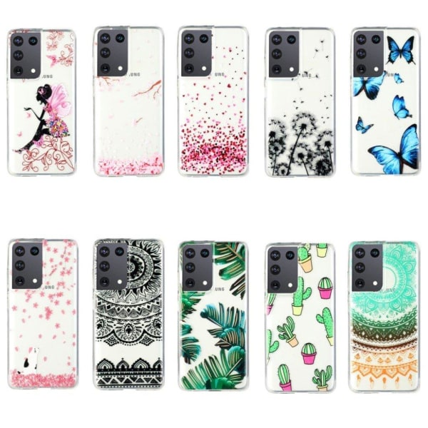 Deco Samsung Galaxy S21 Ultra Etui - farverigt mandala blomst Multicolor