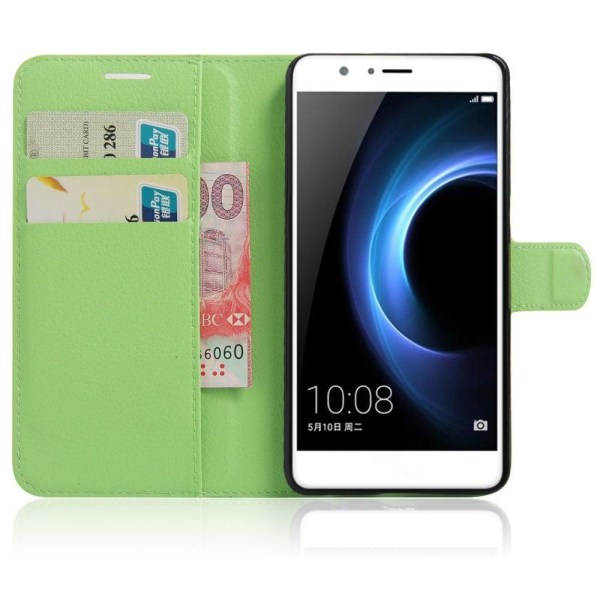 Mankell Huawei Honor 8 Litchi Texture Leather Case - Apple Green Green