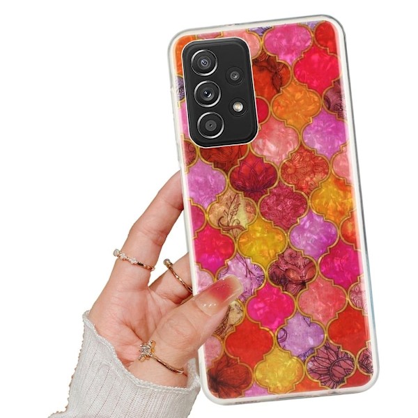 Deco Samsung Galaxy A33 5G Etui - Orange Splicing Orange