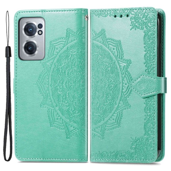 Mandala OnePlus Nord Ce 2 5g Läppäkotelo - Vihreä Green
