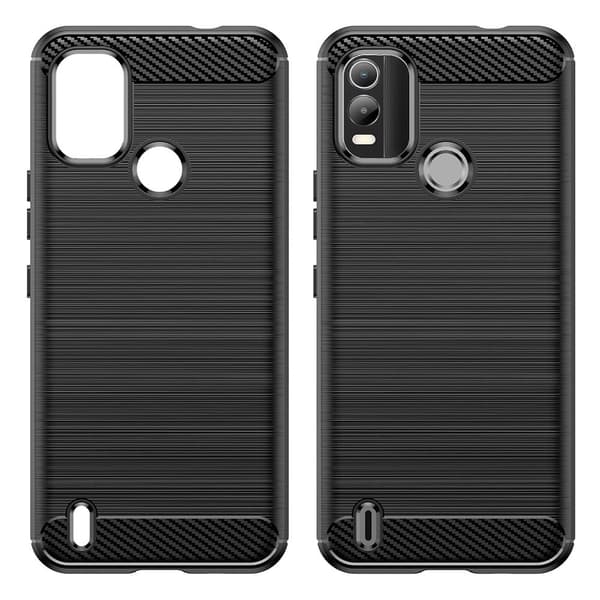 Carbon Flex Etui Nokia C21 Plus - Svart Black