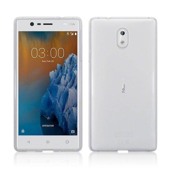 Nokia 3 Transparent Plast Cover (Blødt) Transparent