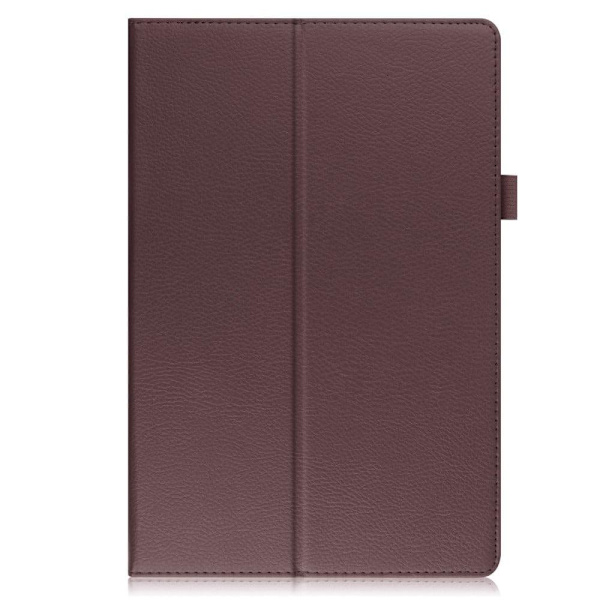 Taitettava kotelo, jossa on Lichi-kuosi Samsung Galaxy Tab A8 10.5 (2021) - Ruskea Brown