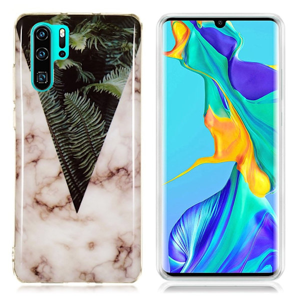 Huawei P30 Pro marmor mønster blødt etui - Model F Multicolor