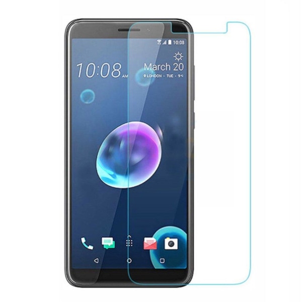 HTC Desire 12 Plus beskyttelsesfilm i hærdet glas med afrundede Transparent