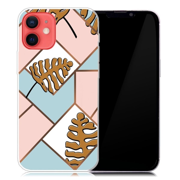 Marble design iPhone 13 cover - Tone Blade I Pink Og Blå Multicolor
