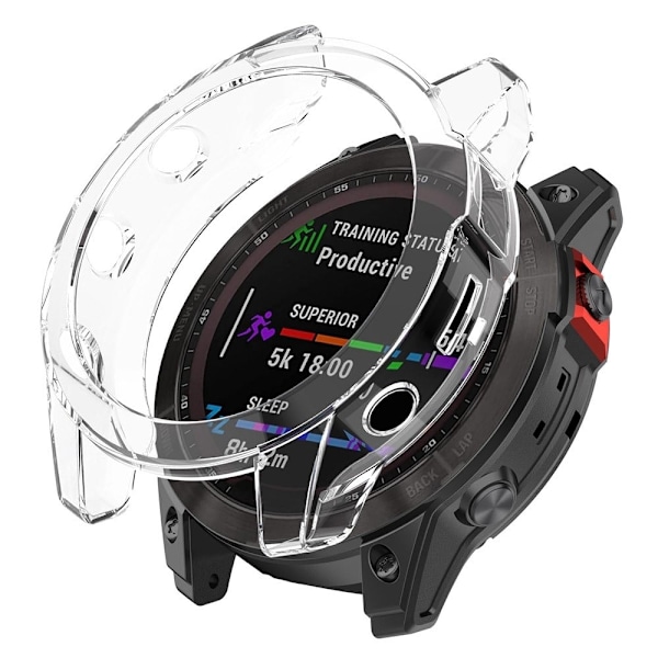 Garmin Fenix 7X / 7X Solar transparent skydd - Transparent Transparent
