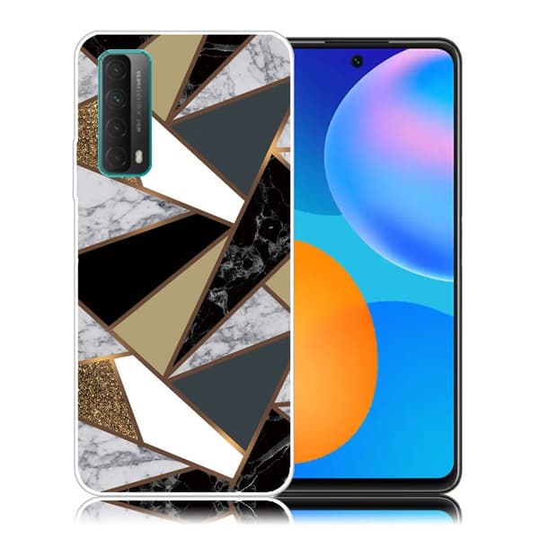 marmor Huawei Y7A / P Smart 2021 etui - Eartly marmor Fragments Multicolor