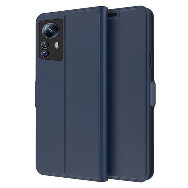 Sileä ja ohut premium-PU-nahkakotelo Xiaomi Redmi Note 12S - Sininen Blue