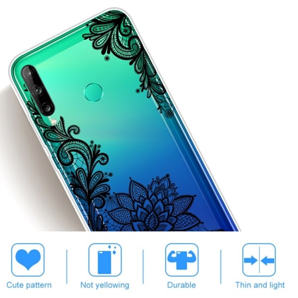 Deco Huawei P40 Lite E Cover - Blonderblomst Black
