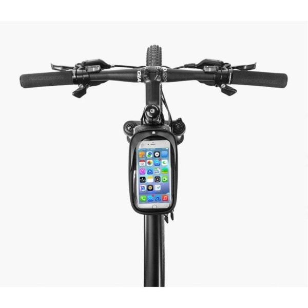 ROCKBROS MTB vattentät cykelväska för 6-tums smartphone på cykel Svart