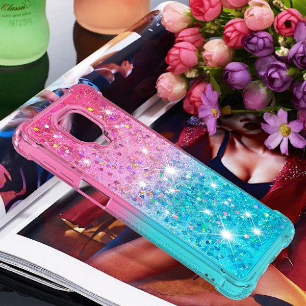 Princess Xiaomi Redmi Note 9S / Xiaomi Redmi Note 9 Pro kotelot - Ruusu / Syaani Green