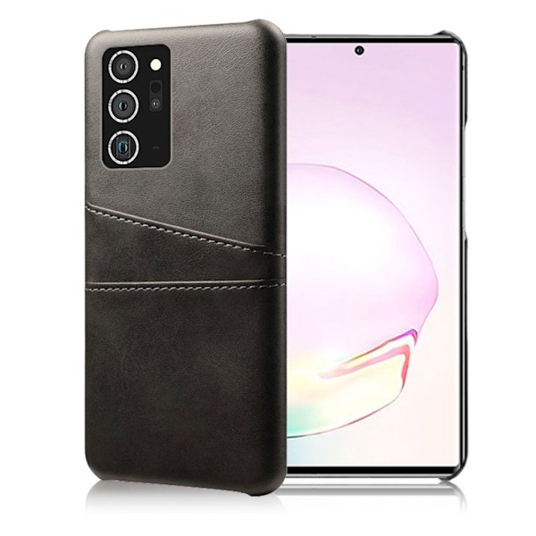 Dual Card Etui Samsung Galaxy Note 20 - Sort Black