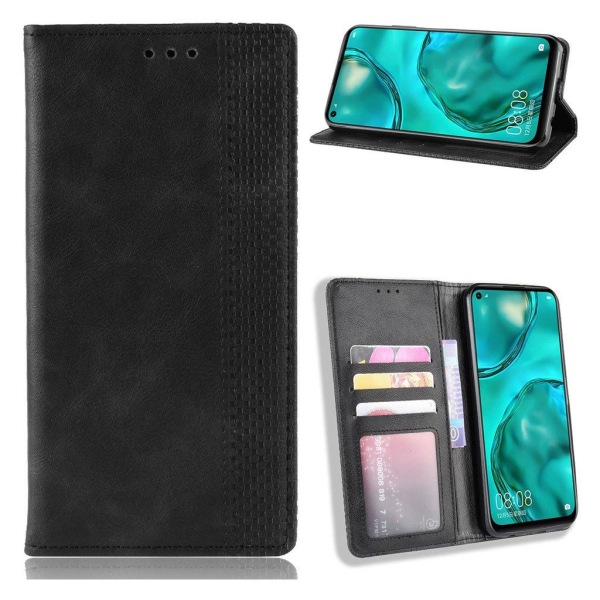 Bofink Vintage Huawei P40 Lite / Nova 6 SE etui - Sort Black