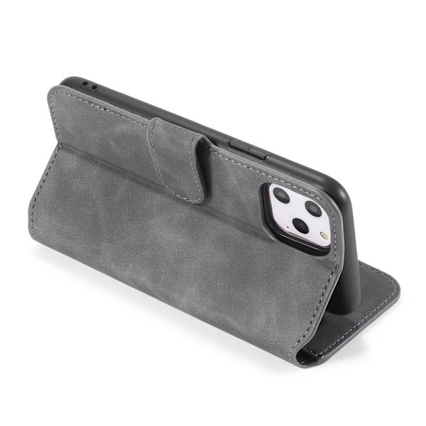DG.MING iPhone 11 Pro Max retro etui - Sølv/Grå Silver grey