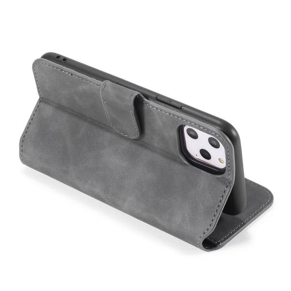 DG.MING iPhone 11 Pro Max Retro Veske - Grå Silver grey