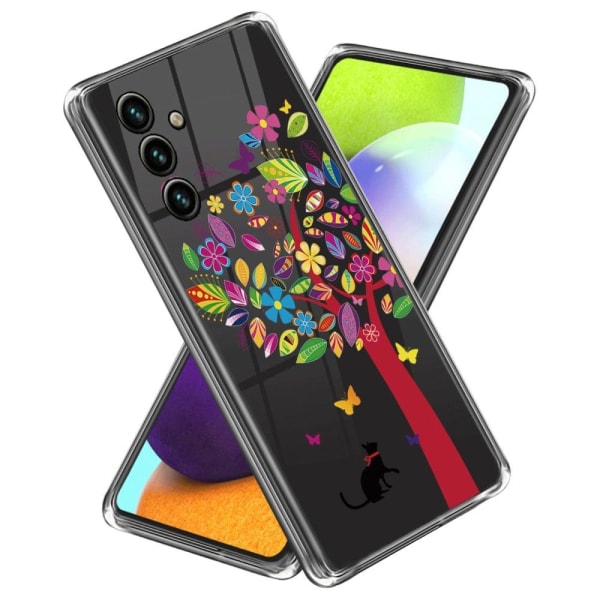 Deco Samsung Galaxy A54 Suojakotelo - Kissa And Puu Multicolor