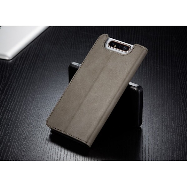 LC.IMEEKE Samsung Galaxy A80 Flip Etui - Grå Silver grey