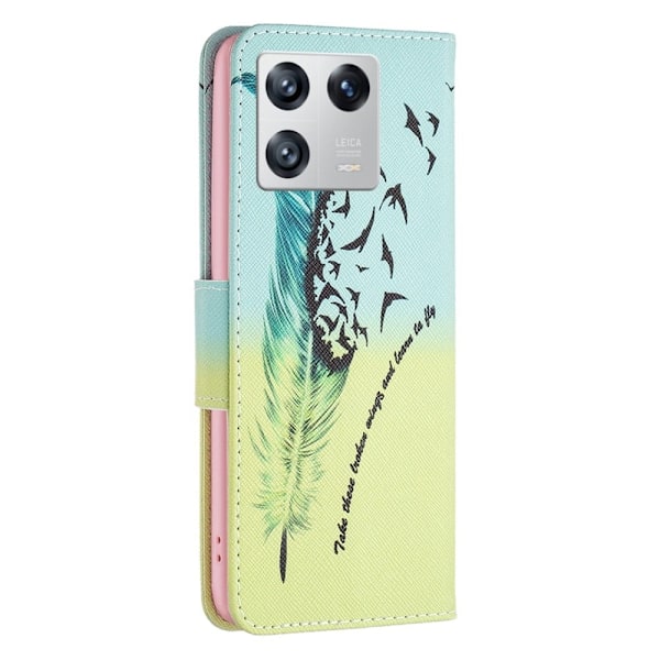 Wonderland Xiaomi 13 Läppäkotelo - Feather Green