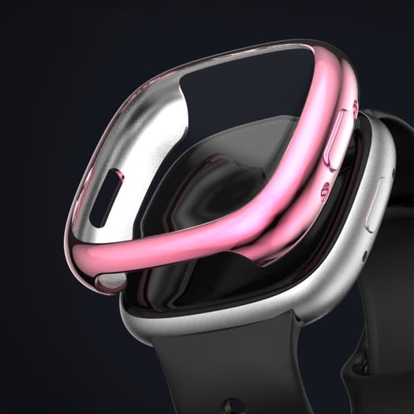 Fitbit Versa 4 galvaniseringsramme - Rosa Pink
