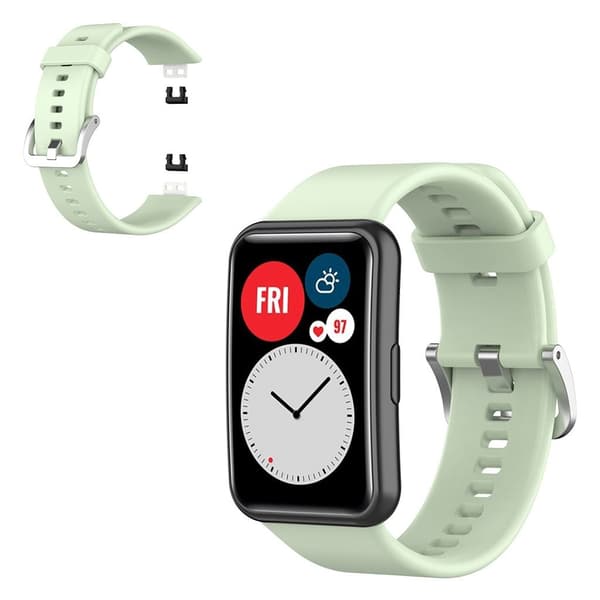 Huawei Watch Fit silikon klockarmband - ljusgrön Grön
