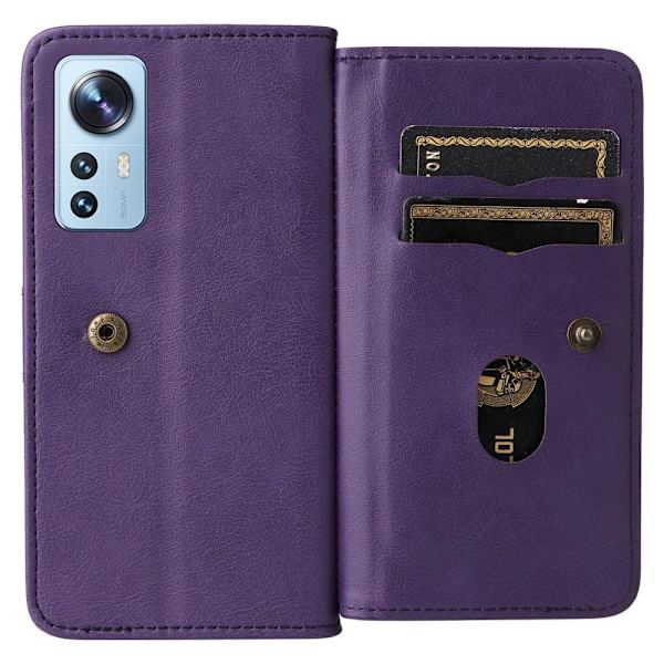 10-slot Pung Etui til Xiaomi 12 Lite - Lilla Purple