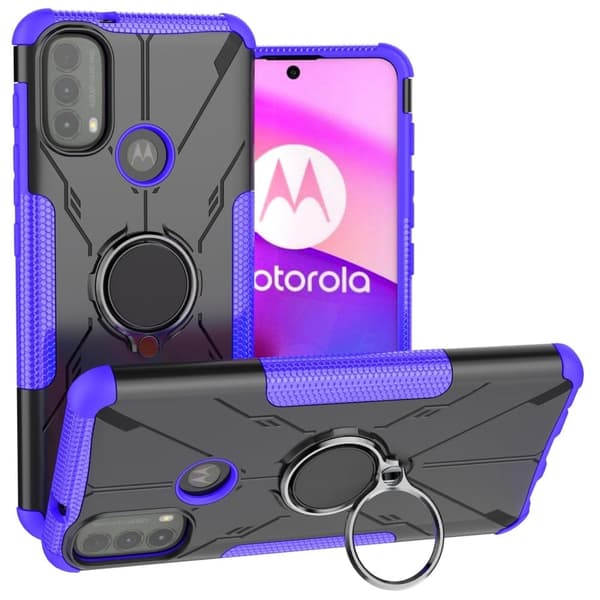 Kickstand-cover med magnetplade til Motorola Moto E30 / E40 - Lilla Purple