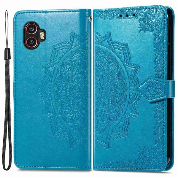 Mandala Samsung Galaxy Xcover 2 Pro / Xcover 6 Pro Flippetui - Blå Blue
