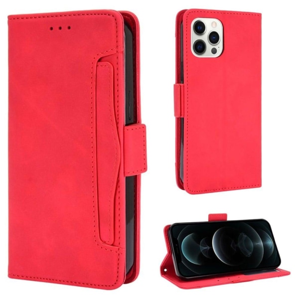Moderni Nahkalaukku For iPhone 13 Mini - Punainen Red