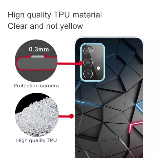 Deco Samsung Galaxy A23 kotelot - Musta Kolmio Black